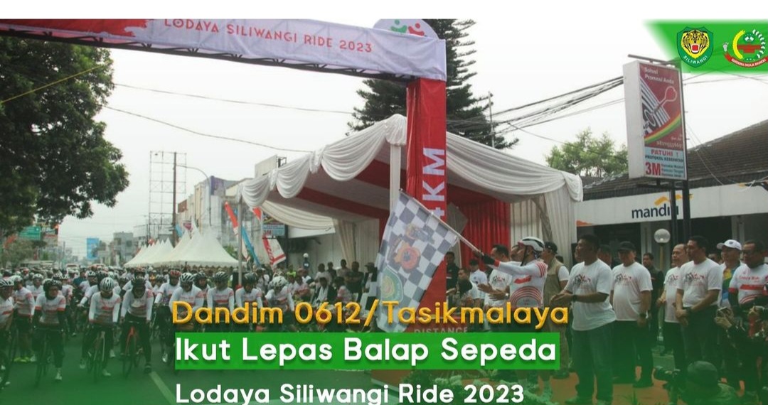 Dandim 0612/Tasikmalaya Lepas Lomba Balap Sepeda ‘Lodaya Siliwangi Ride 2023’