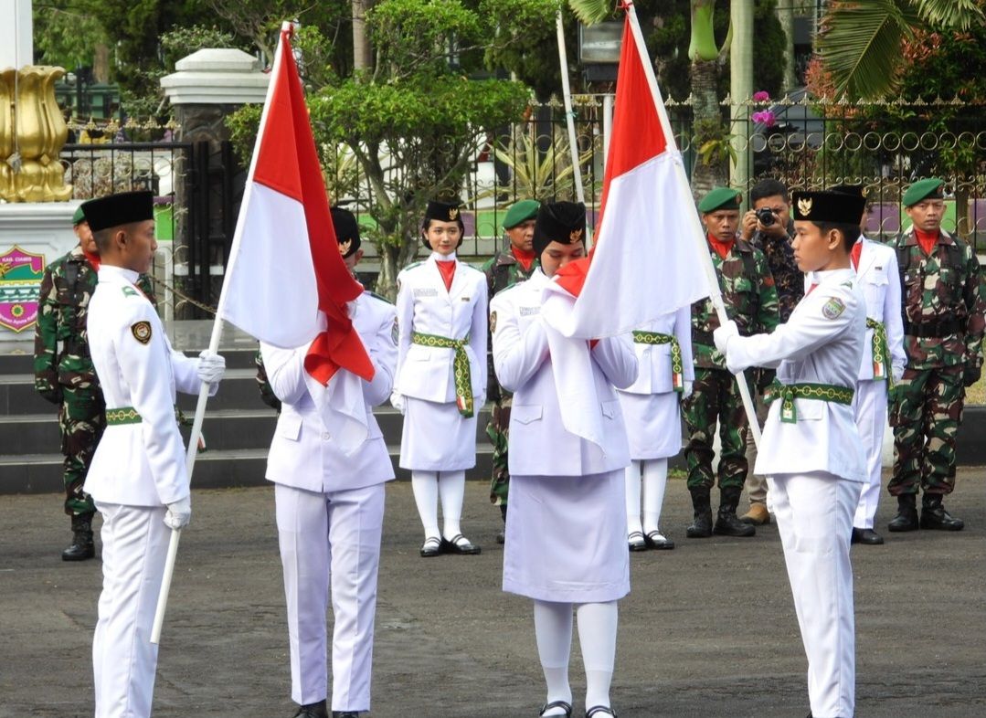 Dandim 0613 Ciamis Hadiri Upacara Pengukuhan Paskibraka