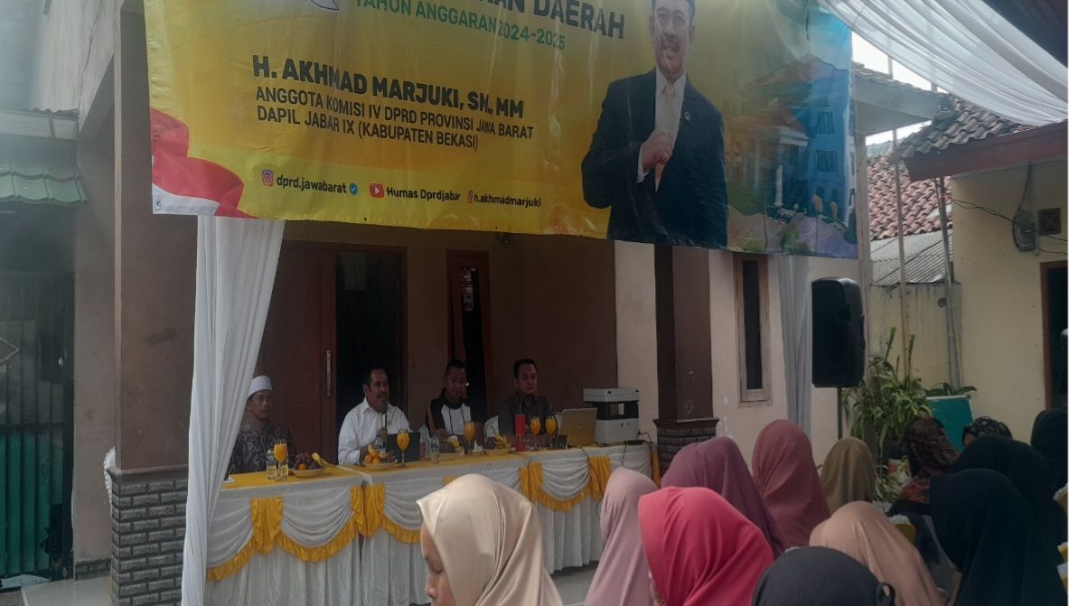 Anggota DPRD Provinsi Jawa Barat H.Akhmad Marjuki Sosialisasi Perda Nomor 1 Tahun 2021