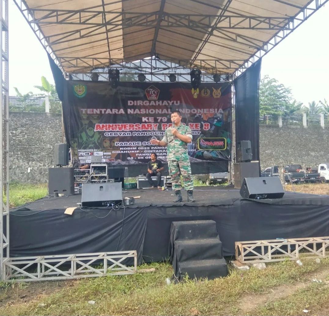 Memeriahkan HUT TNI ke-79 Tahun,  Kodim 0625/Pangandaran Gelar Parade Sound System Anniversary PASS ke-8 dan Gebyar Panggung Prajurit