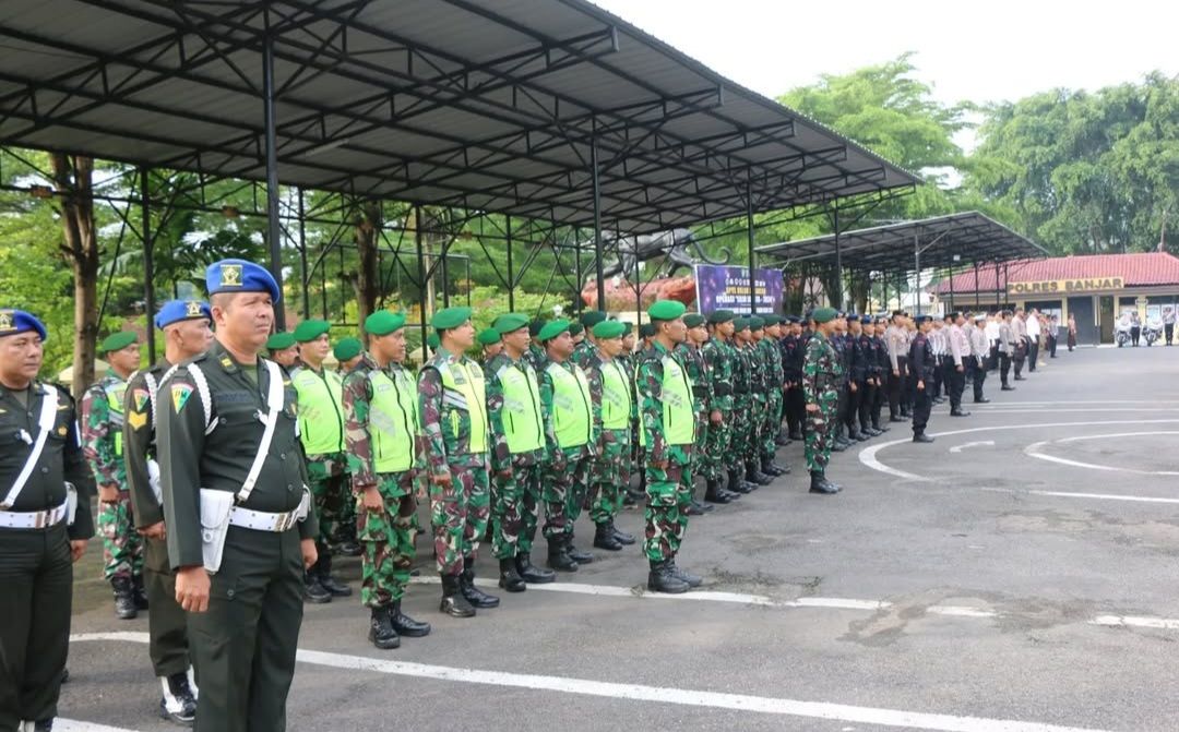 Dandim 0613 Ciamis Hadiri Apel Gelar Pasukan Operasi Lilin Lodaya 2024