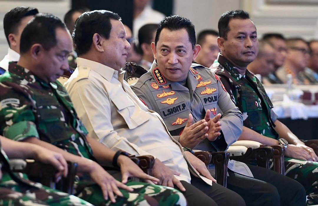 Presiden Prabowo Subianto Rapat Dengan  Pimpinan TNI-POLRI