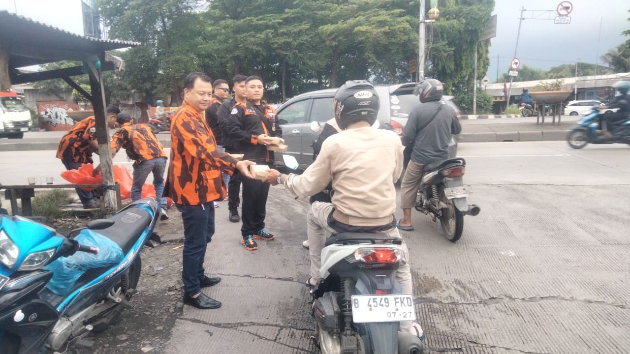 Ranting Pemuda Pancasila Desa Waluya Buka Pelayanan Posko Mudik