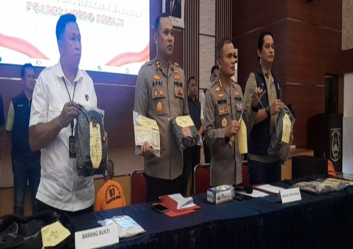 Polres Metro Bekasi Ungkap Kasus Pembegalan di Jalan Inspeksi Kalimalang