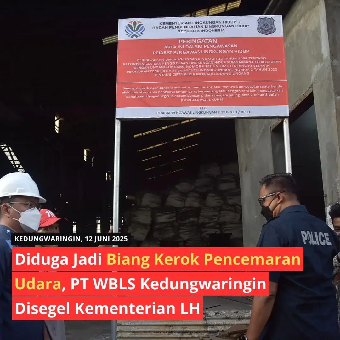 PT WBLS dan PT ZNET di Segel Petugas