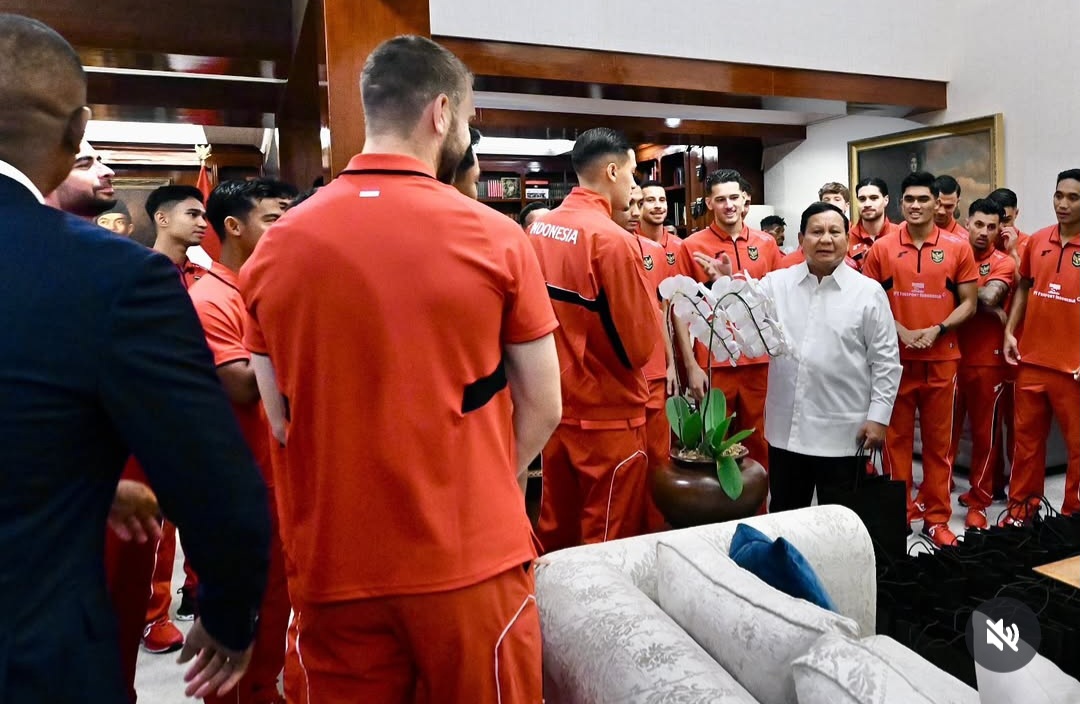 Presiden Prabowo Kedatangan Para Pemain Timnas