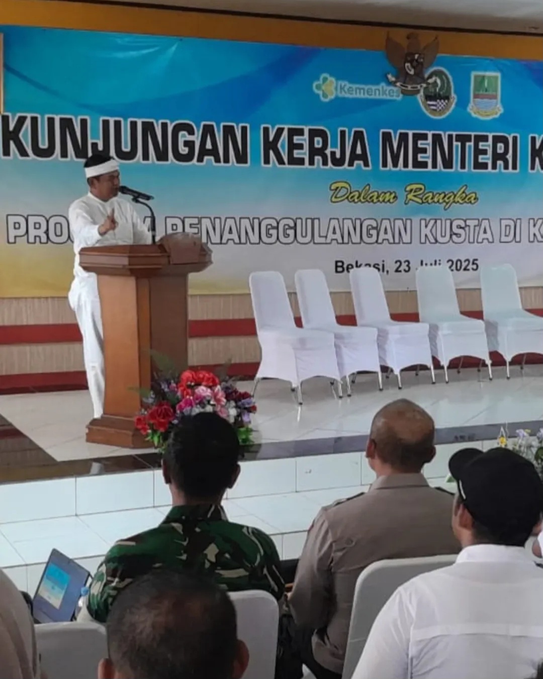 Kodim 0509/Kab Bekasi Turut Mengamankan Kunjungan Menkes Ke Bekasi