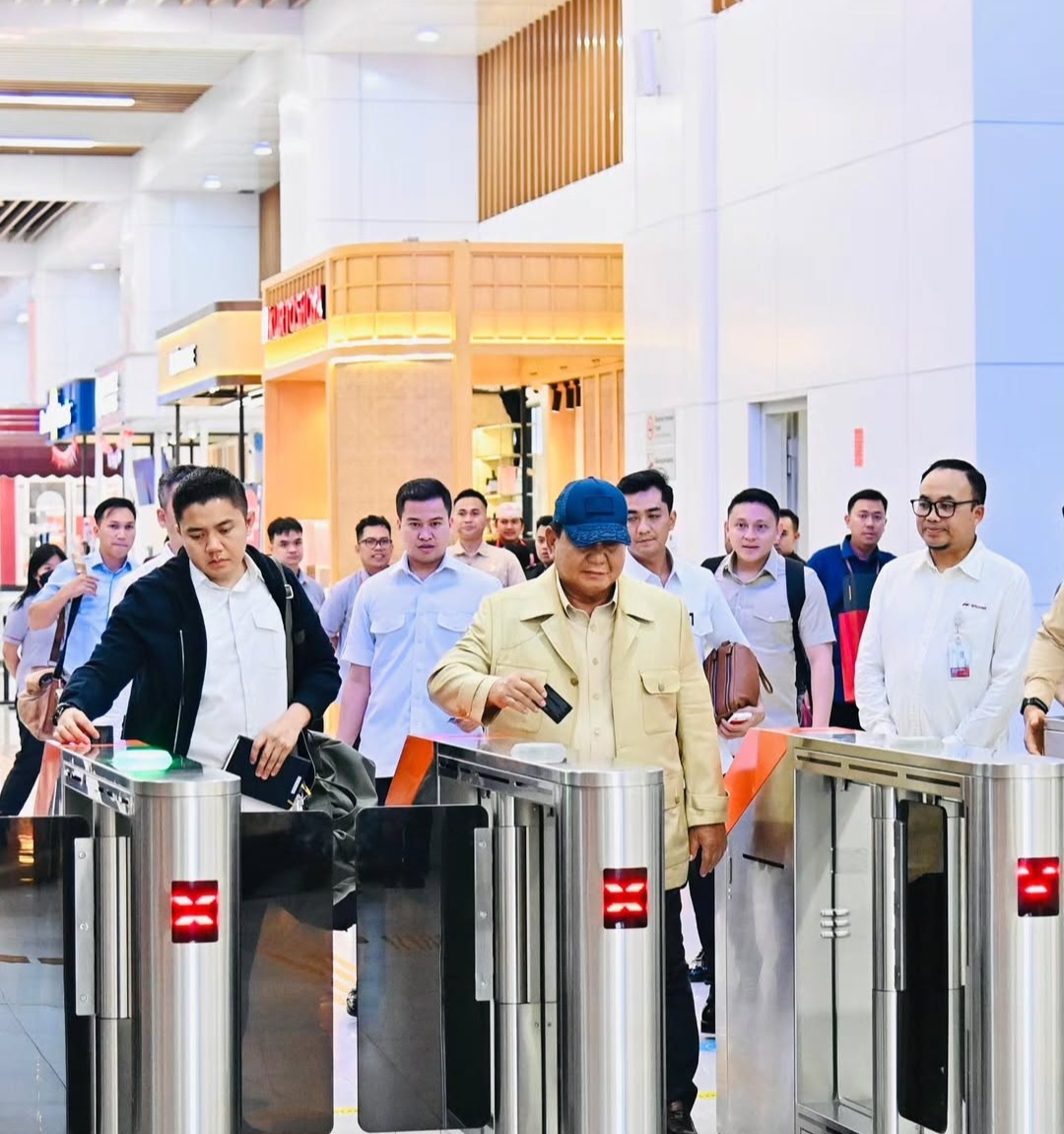 Presiden Prabowo Kunker ke Jabar Gunakan Kereta Cepat