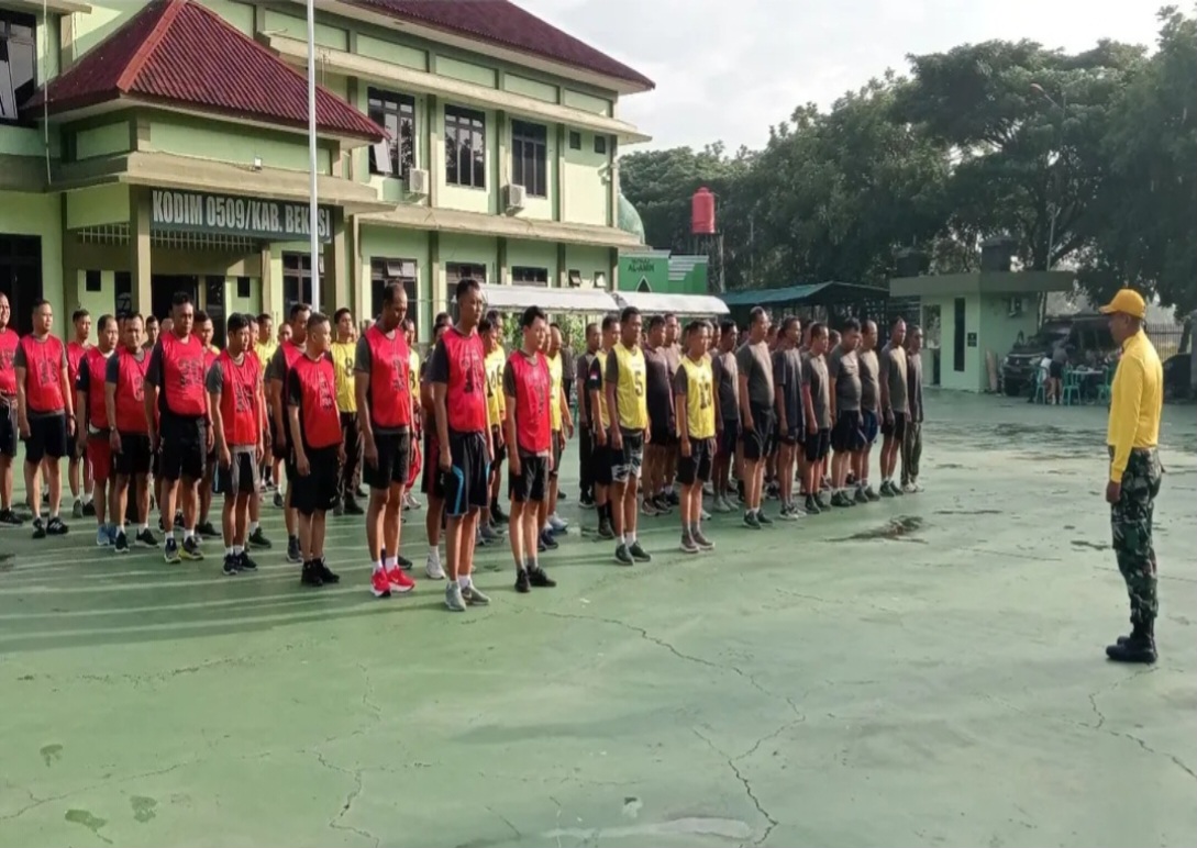 Puluhan Prajurit Kodim 0509/Kab Bekasi Terkendala Tensi Tinggi Saat Ikuti Tes Garjas