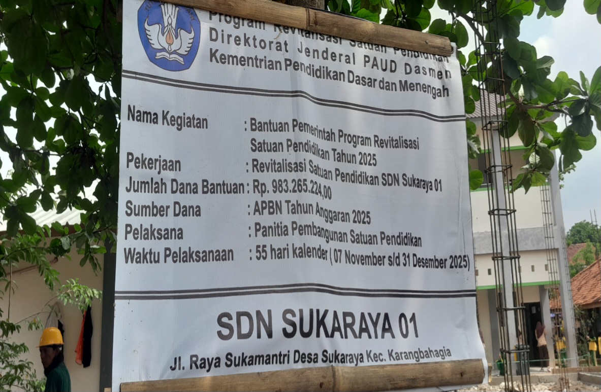 Proyek Program Pendidikan Dasar dan Menengah Kementrian SDN Sukaraya 01 Diduga Langgar Spesifikasi Kerja