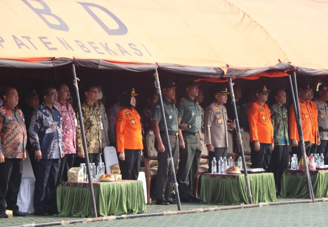 Dandim 0509/Kab Bekasi Hadiri Apel Kesiapsiagaan Bencana