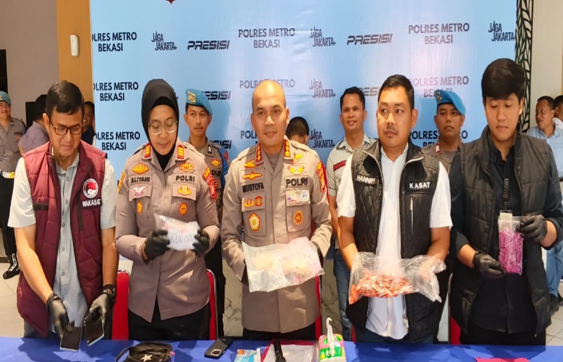 Sat Resnarkoba Polres Metro Bekasi Ungkap Peredaran Sabu dan Ekstasi