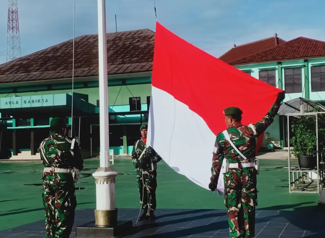 Upacara Bendera di Makodim 0509/Kab Bekasi Berlangsung Khidmat