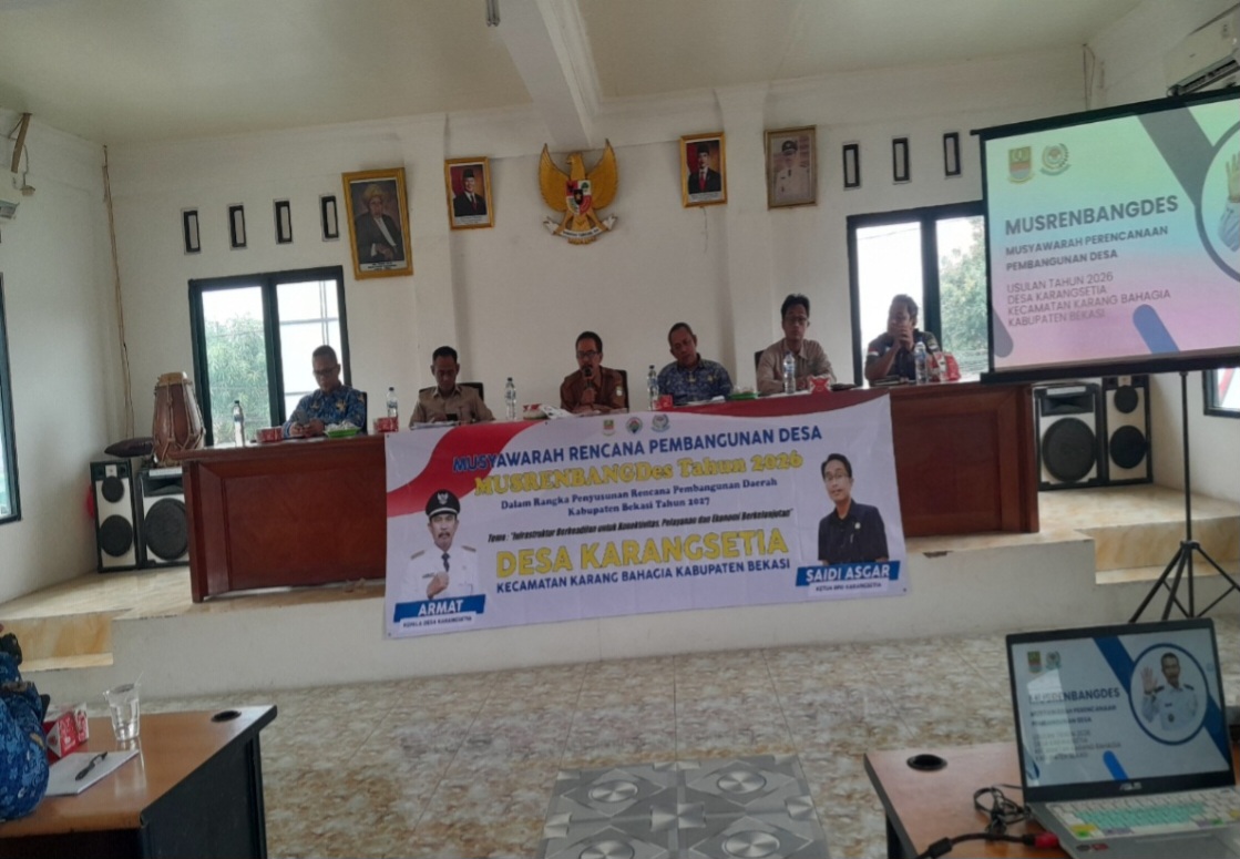 Anggota DPRD Kabupaten Bekasi Haryanto Hadiri Musrenbangdes Karangsetia Tahun Anggaran 2027