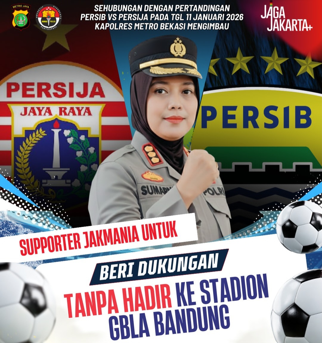 Himbauan,Kapolres Metro Bekasi:  Suporter Pertandingan Persija vs Persib Agar Tidak Hadir ke Stadion GBLA Bandung
