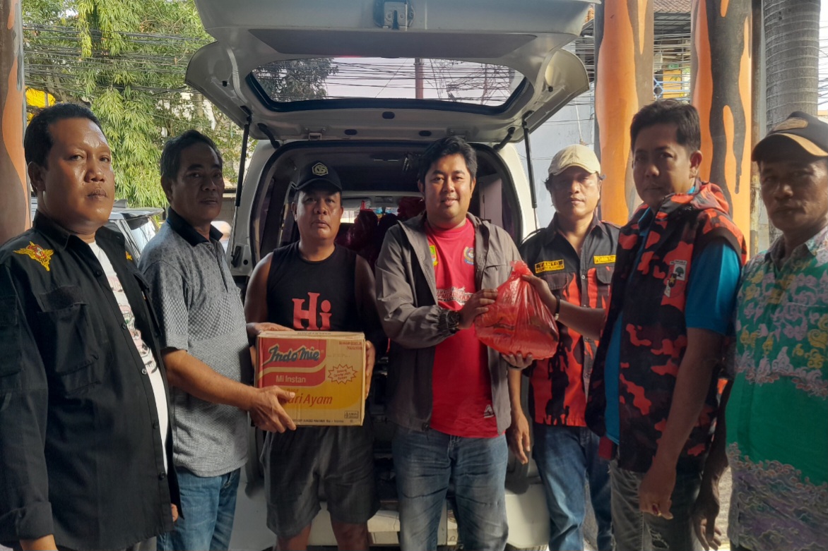 MPC Pemuda Pancasila Kabupaten Bekasi Kembali Salurkan Ribuan Bantuan Sembako ke Tujuh Titik  Kecamatan Terdampak Banjir