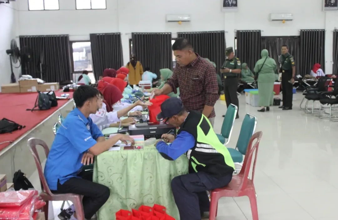 Kodim 0509/Kab Bekasi Gelar Donor Darah HUT ke-80 Persit, 212 Kantong Berhasil Terkumpul