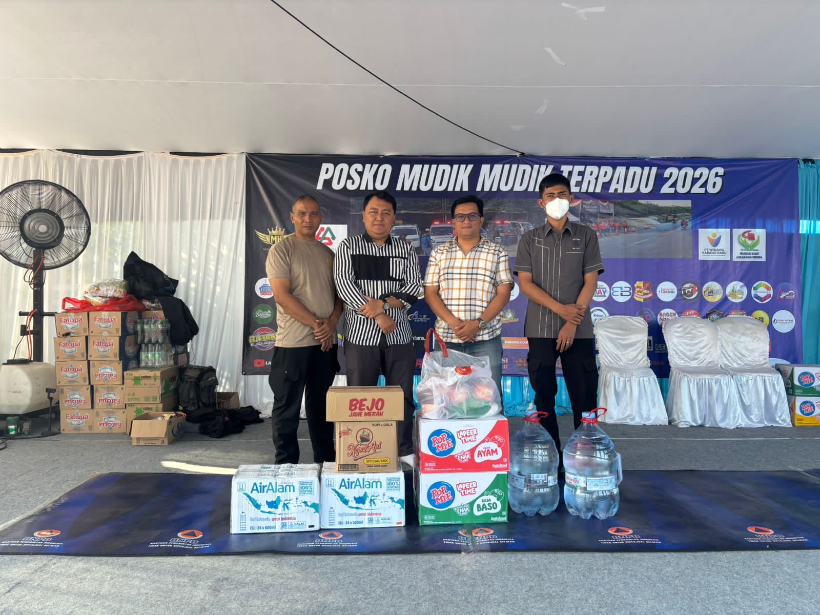 Kapolres Metro Bekasi Melalui Kasatlantas Kunjungi Posko Mudik Terpadu 2026 Jurpala dan Kosmi Indonesia