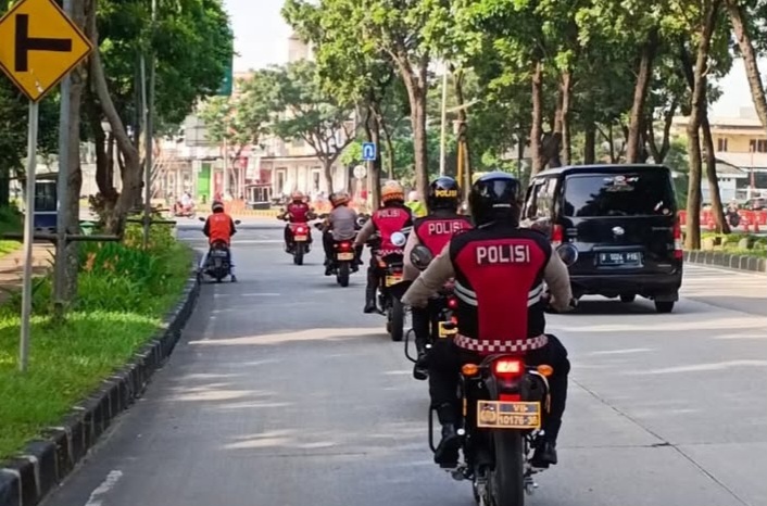 Polres Metro Bekasi Patroli Jelang Mudik Lebaran 2026