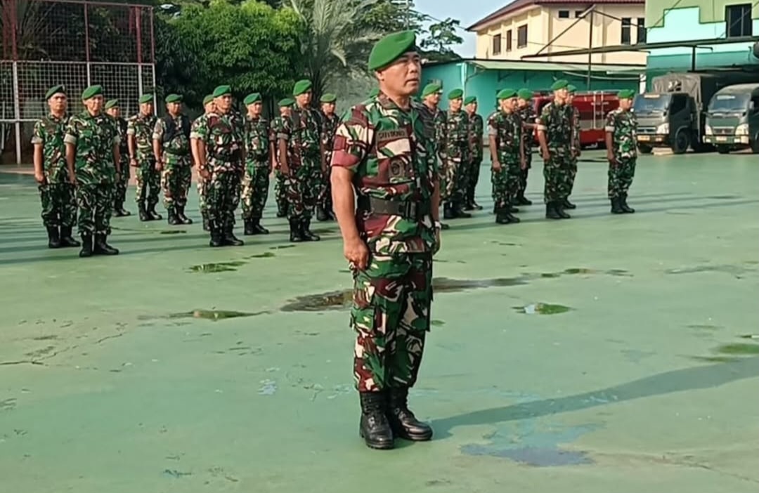Dandim 0509/Kab Bekasi Pimpin Apel Pelepasan Cuti Gelombang II