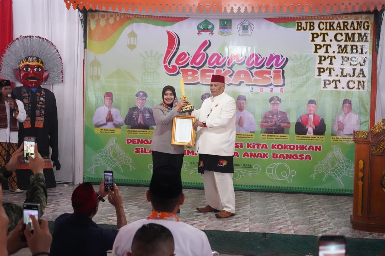 Perkuat Silaturahmi, Pesan Kapolres Saat Hadiri Lebaran Bekasi