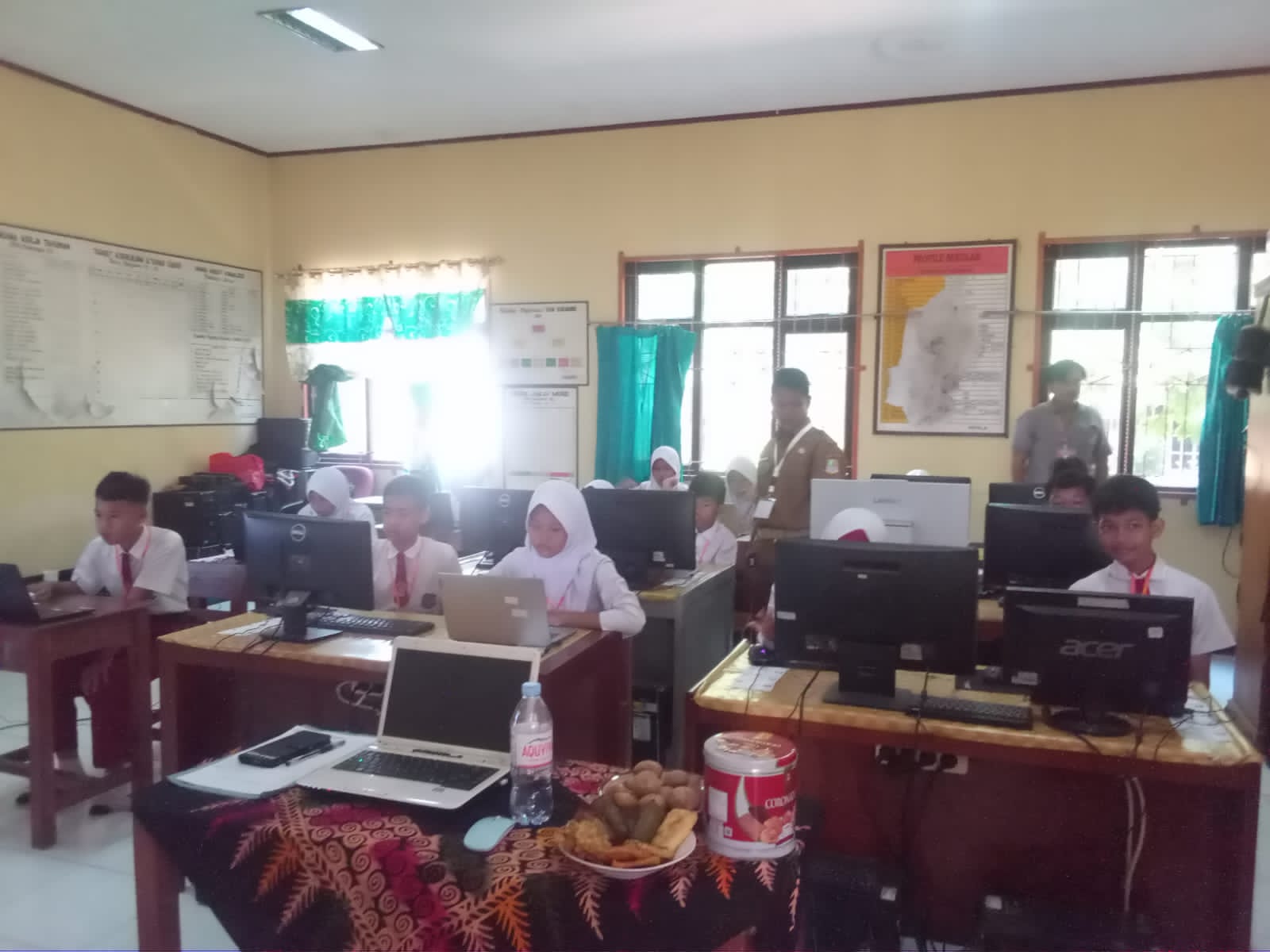 Peningkatan Mutu Pendidikan Anak,  Kepsek SDN Sukaraya 02 Kawal Tes Kemampuan Akademik