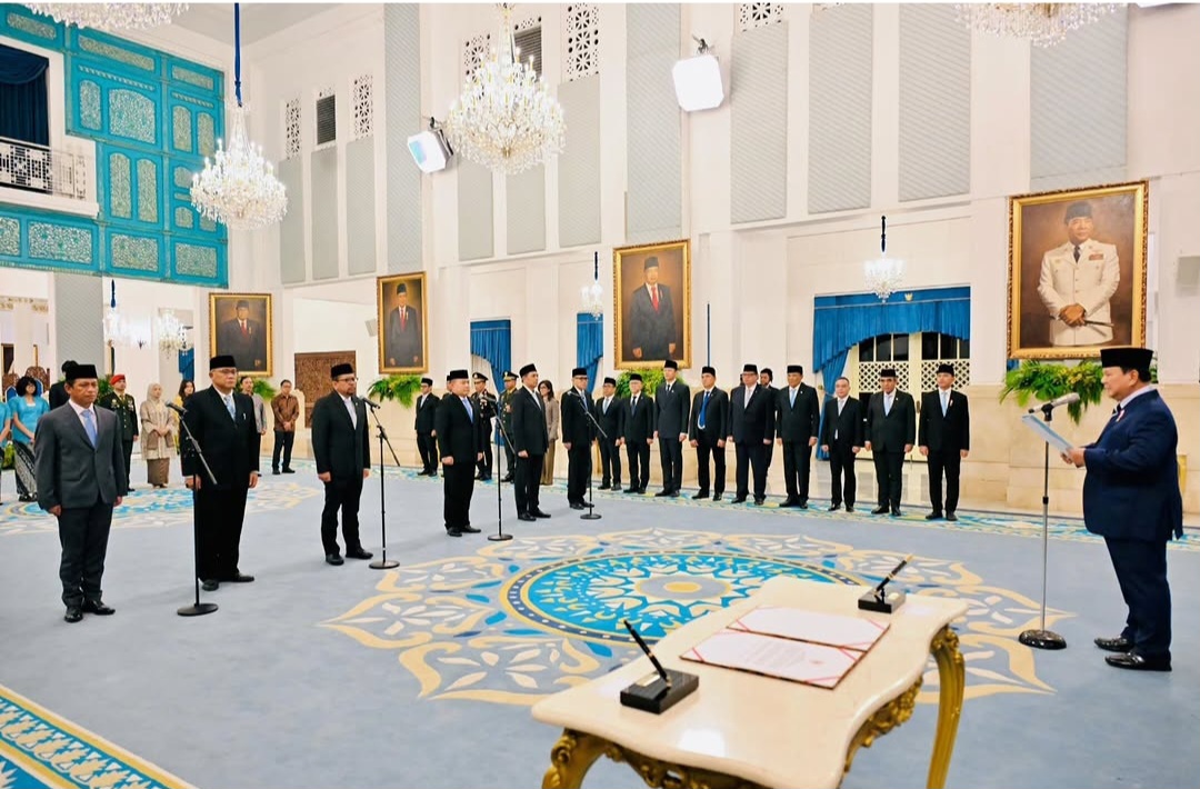 Presiden Prabowo Subianto Lantik Sejumlah Pejabat Negara di Istana