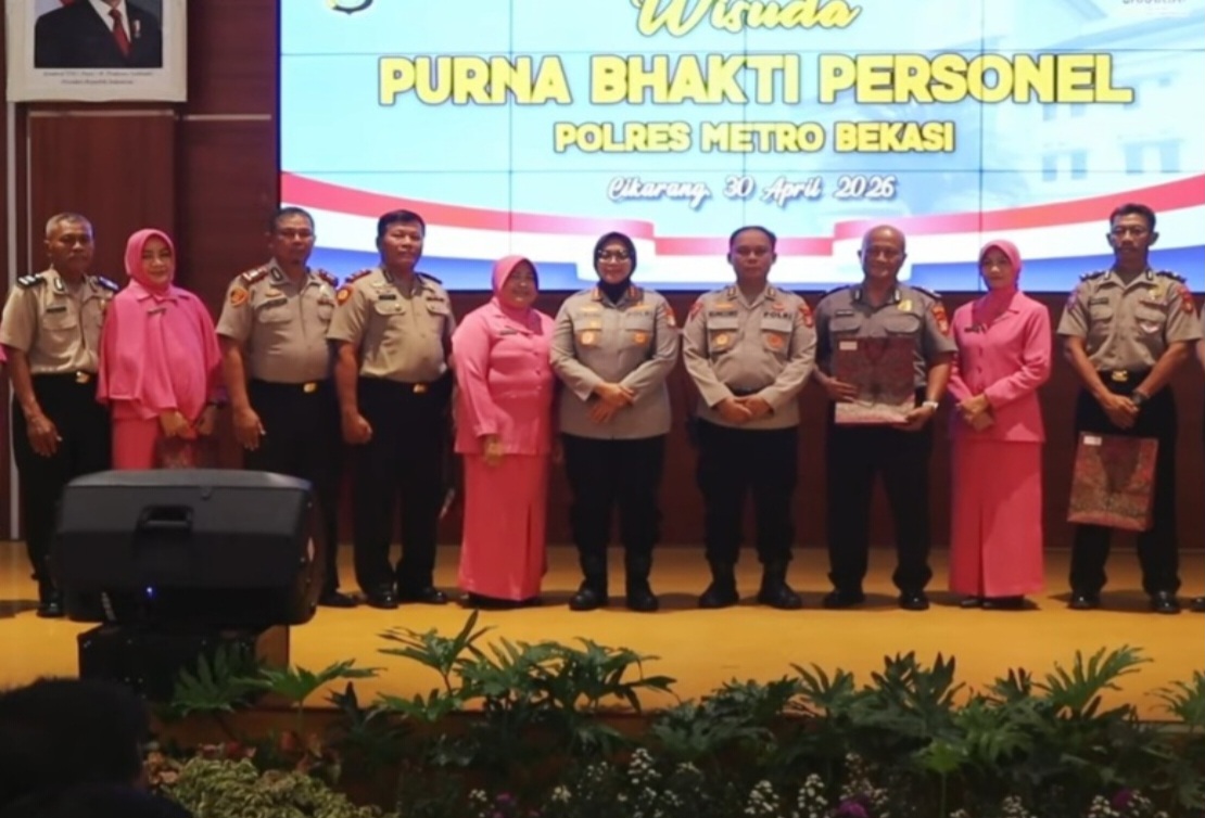 Purnabakti, Kapolres Metro Bekasi:Akhir Pengabdian Adalah Jejak Kehormatan