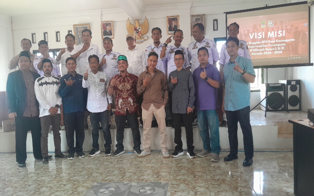 Adu Gagasan,Panitia Pengisian Anggota BPD Karangsetia Gelar Visi Misi Calon