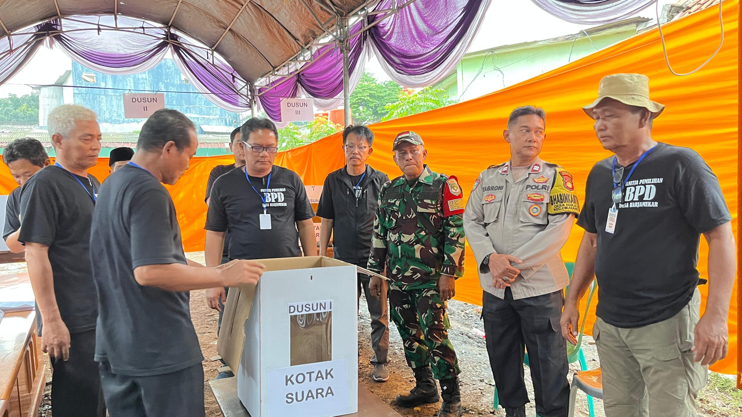 Panitia Pengisian Anggota BPD Desa Harjamekar Sukses Gelar Pemungutan dan Penghitungan Suara Keterwakilan Wilayah