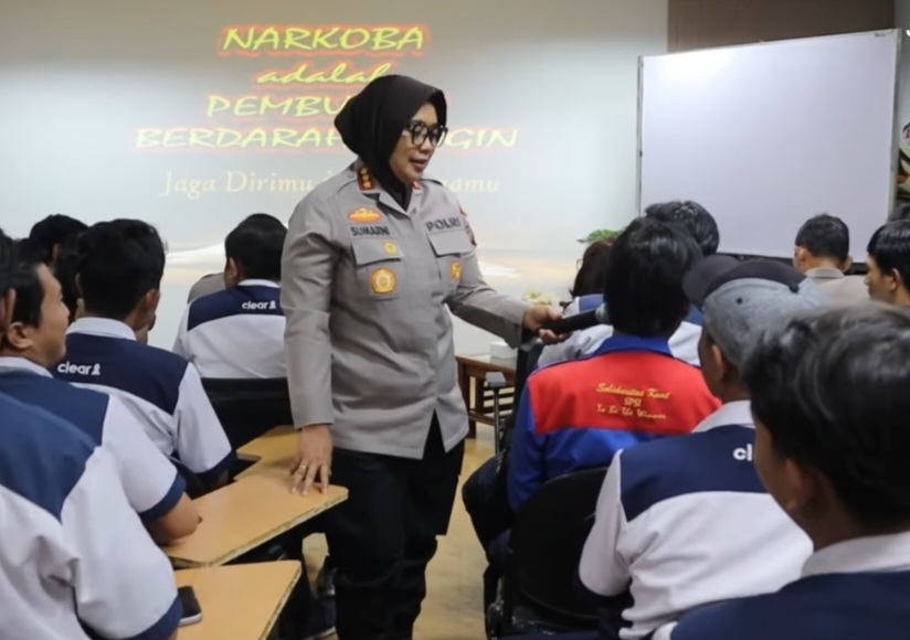 Kapolres Metro Bekasi Kunjungan ke PT Vision Ease Sosialiasi Pencegahan Narkoba