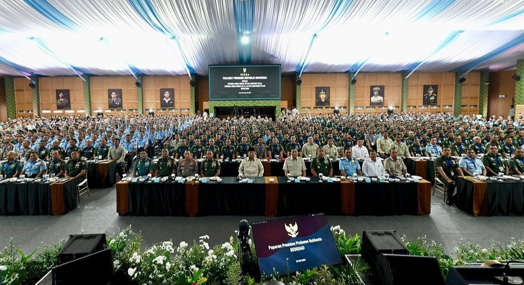 Presiden Prabowo Taklimat Kepada 1.095 Perwira Siswa Seskoad