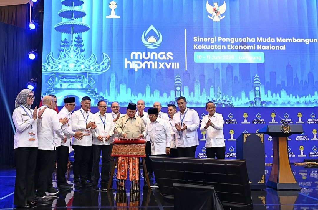 Presiden Prabowo Buka Munas HIPMI XVIII di Lampung
