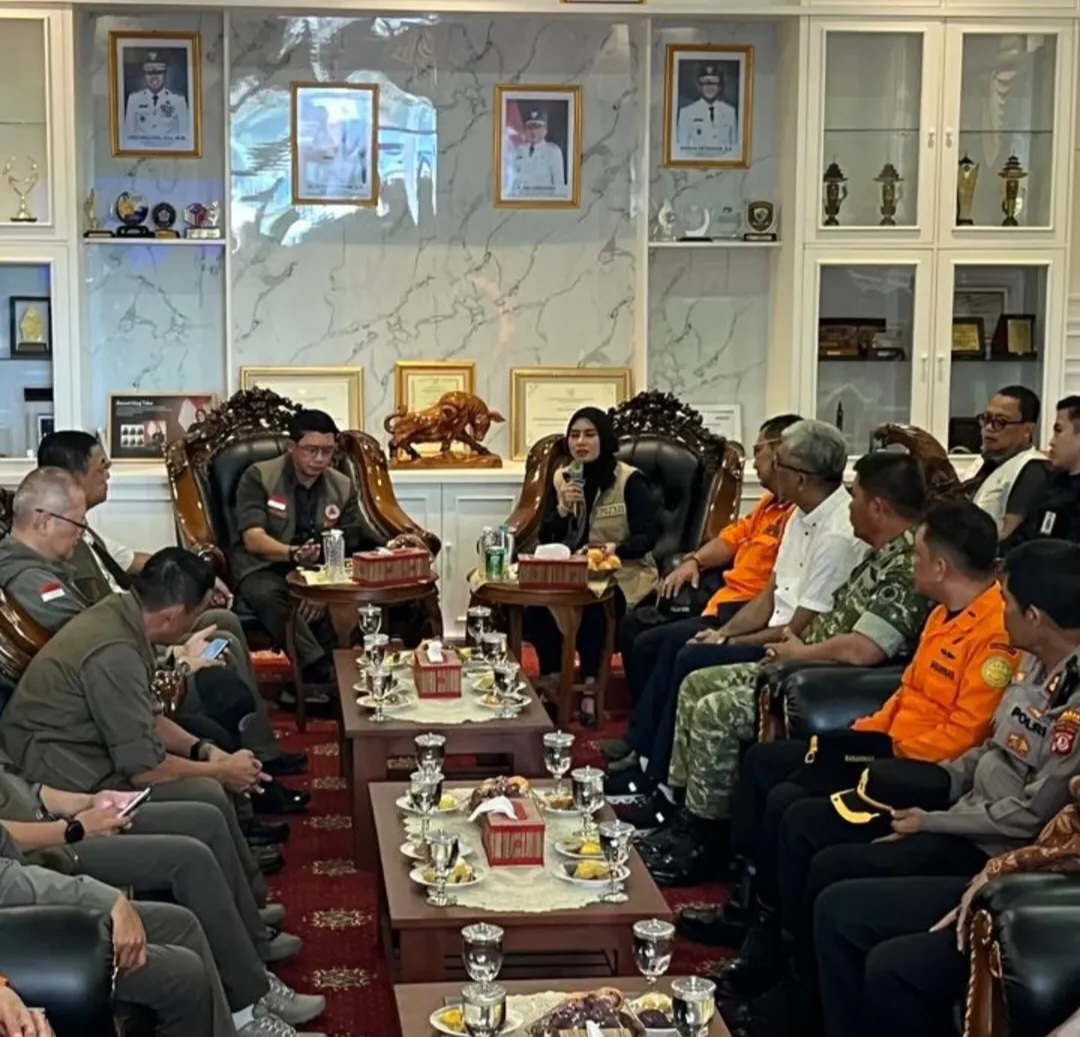 Dandim 0625/Pangandaran Diwakili Kasdim Hadiri Giat Rapat Bersama BNPB