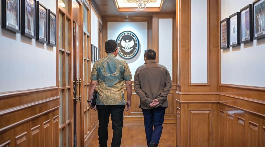 Seskab Teddy Menerima Kunjungan Kepala BNN Membahas Capaian Kerja