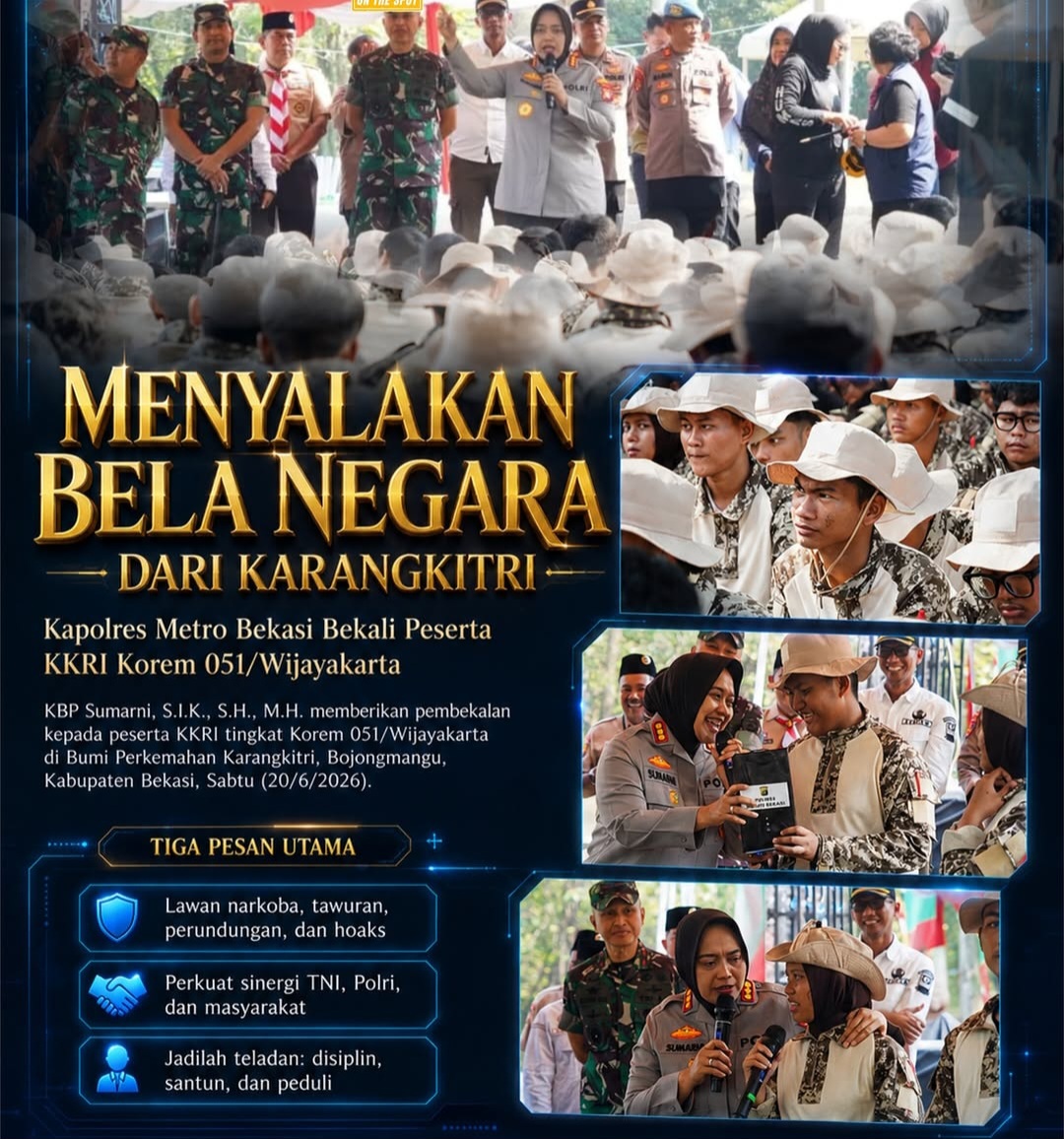 Kapolres Metro Bekasi Ajak Generasi Muda Tingkatkan Kedisiplinan