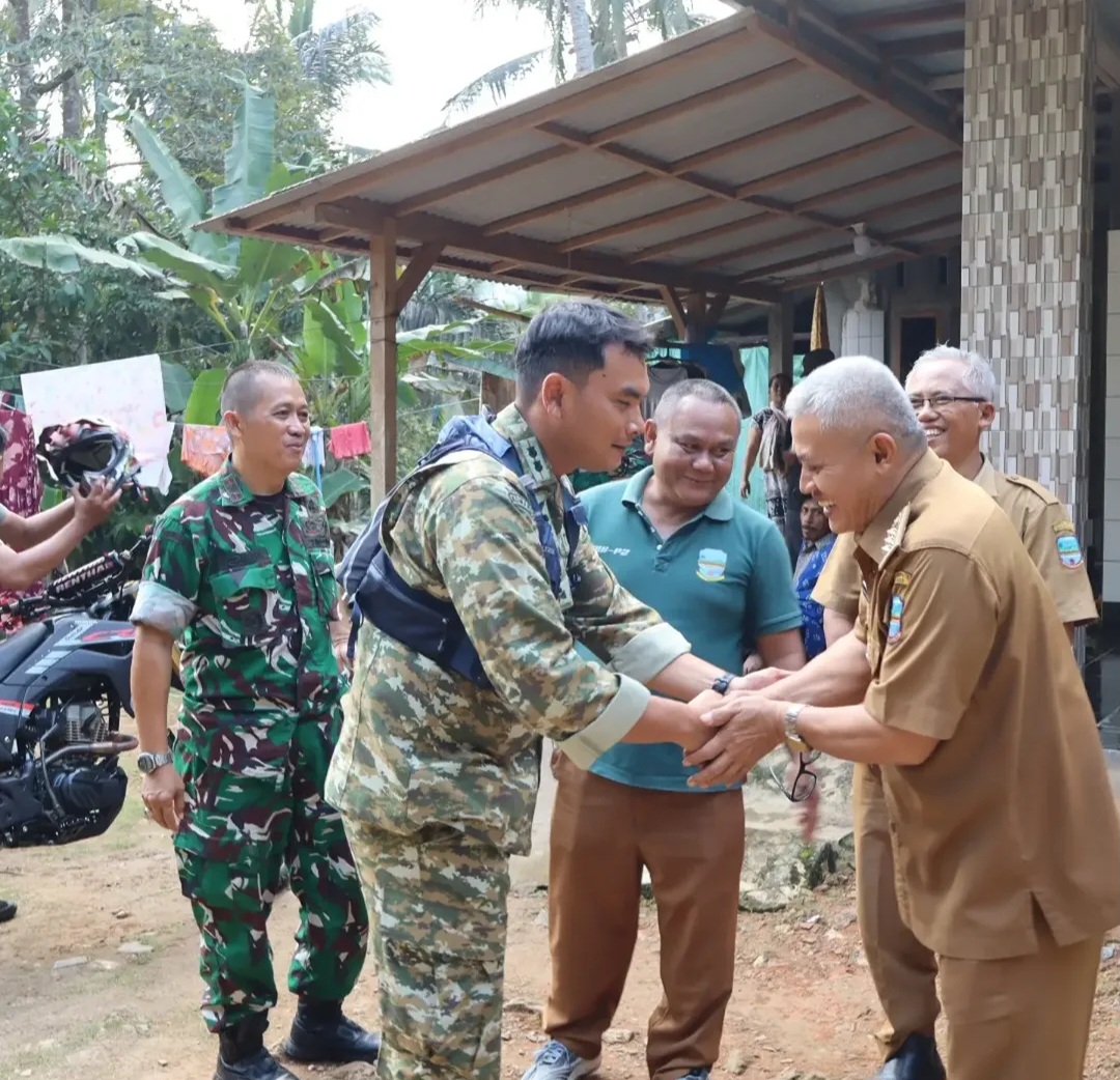Kodim 0625/ Pangandaran Tinjau Lokasi Pelaksana TMMD di Desa Kersaratu