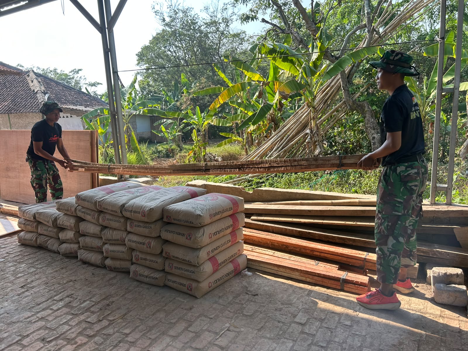 TMMD ke-129 Bergerak, Satgas Kodim 0509 Siapkan Pengecoran Jalan Lingkungan