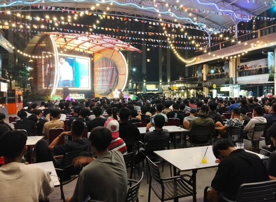 Koramil 08/Lemahabang Gelar Nobar Final Piala Dunia 2026 Bersama Masyarakat di Distrik 1 Meikarta