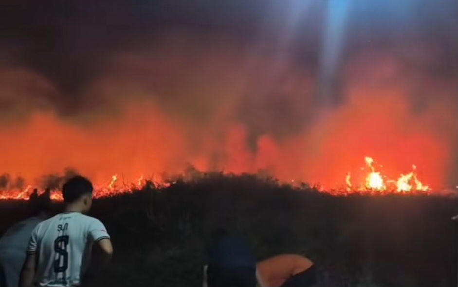Lahan Kering di Perum PWB Babelan Bekasi, Habis Terbakar