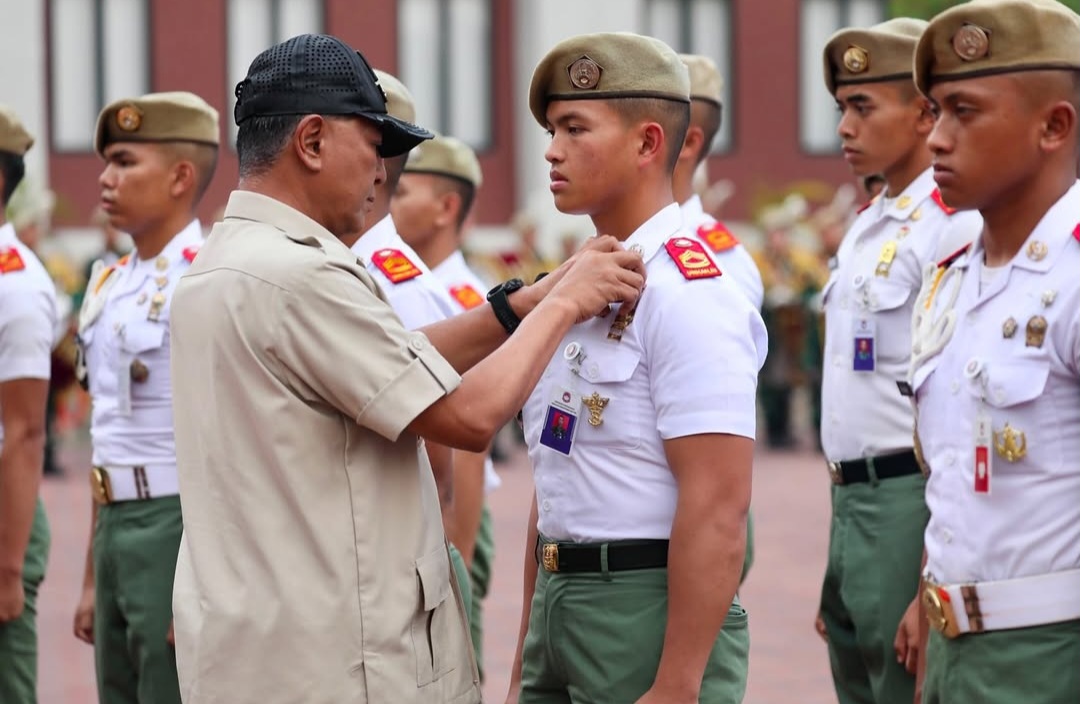 Rektor Unhan RI Pimpin Upacara Kenaikan Pangkat Kadet