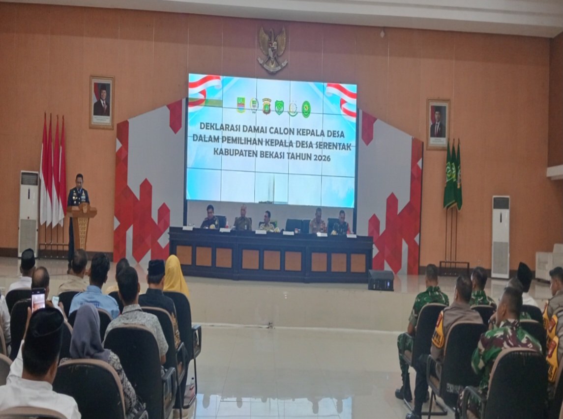TNI-Polri dan Pemda Bersinergi Jaga Pilkades Serentak 2026 di Kabupaten Bekasi