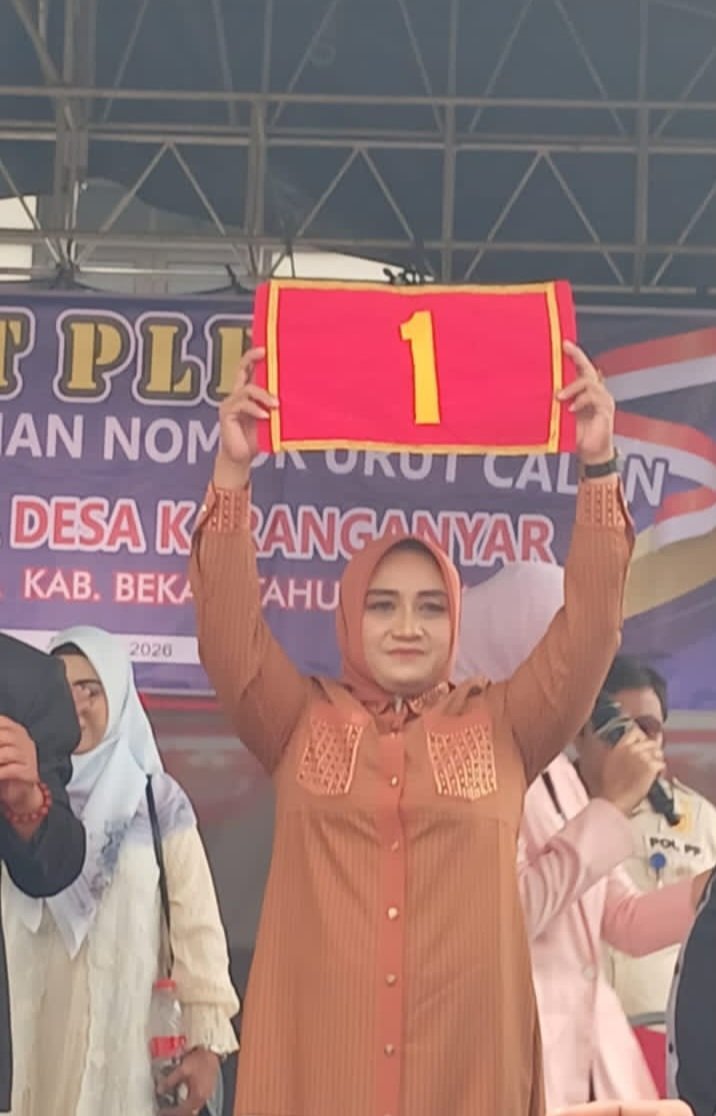 Arnih Aryani Raih Nomor Urut 1, Ribuan Pendukung Siap Menangkan Pilkades Karanganyar