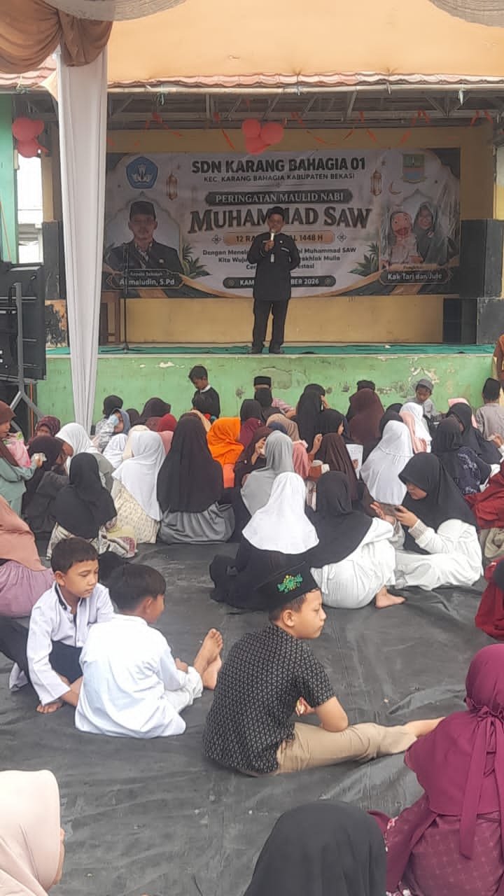 SDN Karangbahagia 01 Gelar Maulid Nabi Muhammad SAW 1448 H, Tanamkan Keteladanan Akhlak Rasulullah