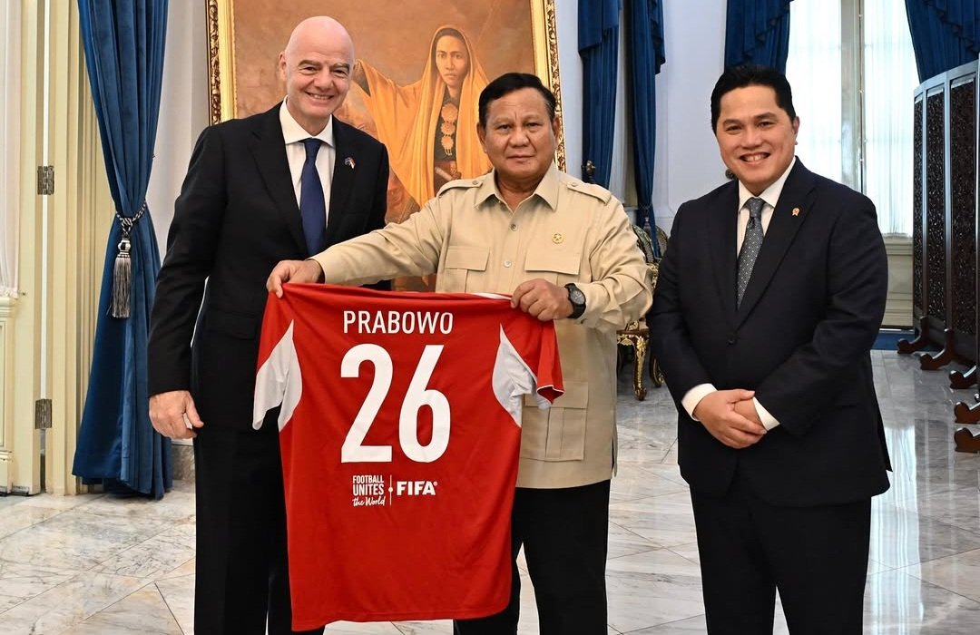 Presiden Prabowo Menerima Kunjungan Presiden FIFA Gianni Infantino